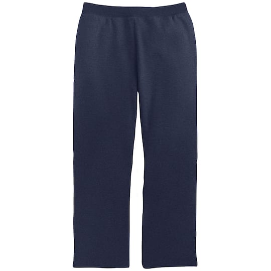 Hanes EcoSmart Open Leg Fleece Women's Sweatpants in Navy Blue Heather | Small | Michaels®